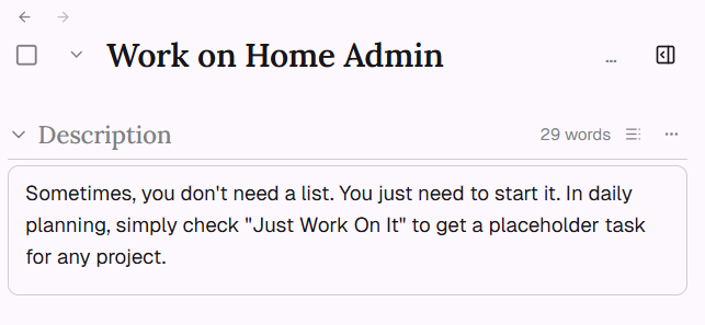 Make Progress On task type